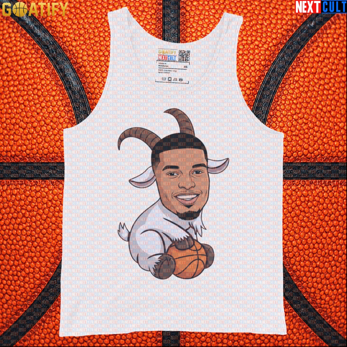 Basketball Tank Top Victor Wembanyama GOAT Cartoon for Spurs Fans, NBA Gym & Sports Gift Vest |  | ["Basketball", "France", "NBA", "San Antonio Spurs", "Victor Wembanyama", "Wemby"]
