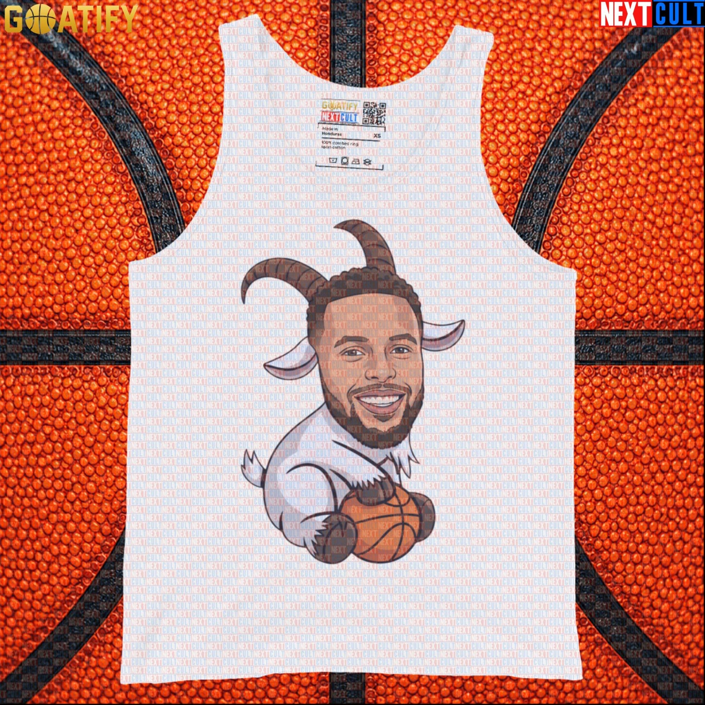 Stephen Curry Tank Top GOAT Basketball Muscle Shirt for Warriors Fans, Funny NBA Sports Gift | Tank Tops | ["Basketball", "Golden State Warriors", "NBA", "NCB", "Stephen Curry"]