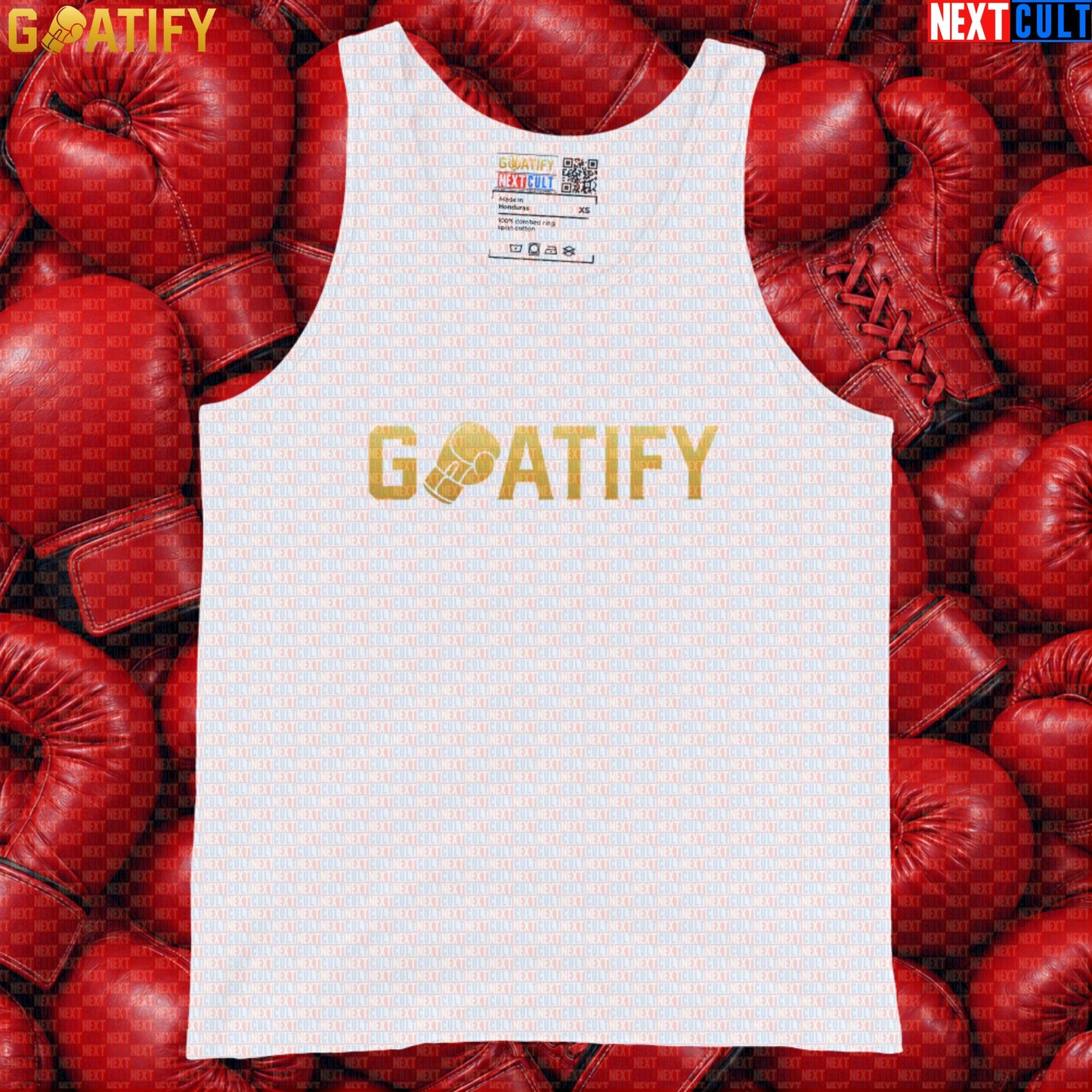 Boxing GOAT Tank Top GOATIFY Gold Fight Muscle Shirt for Boxing Fans & Martial Arts Training | Tank Tops | ["Boxing", "Martial Arts", "NCB"]