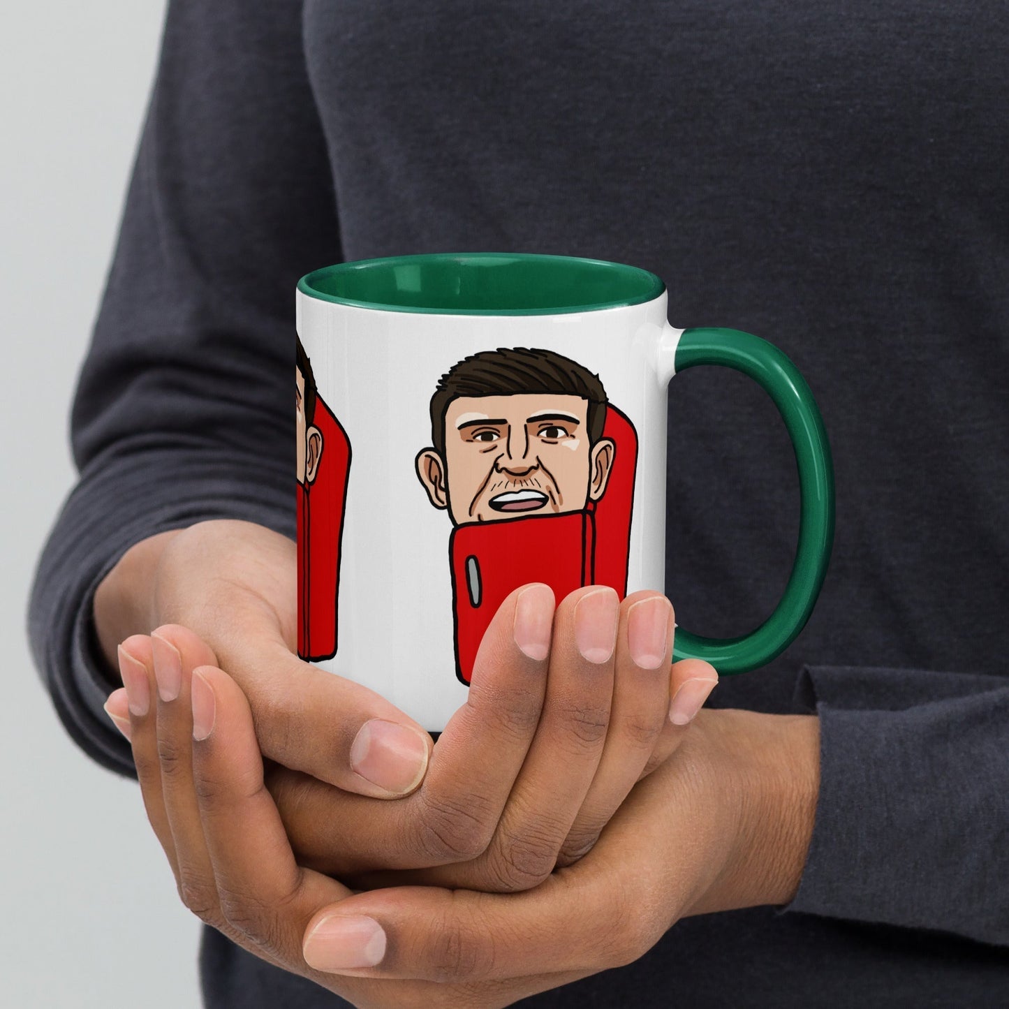 Harry ''The Fridge'' Maguire Mug with Color Inside Mugs Football Harry Maguire Manchester United The Fridge Next Cult Brand