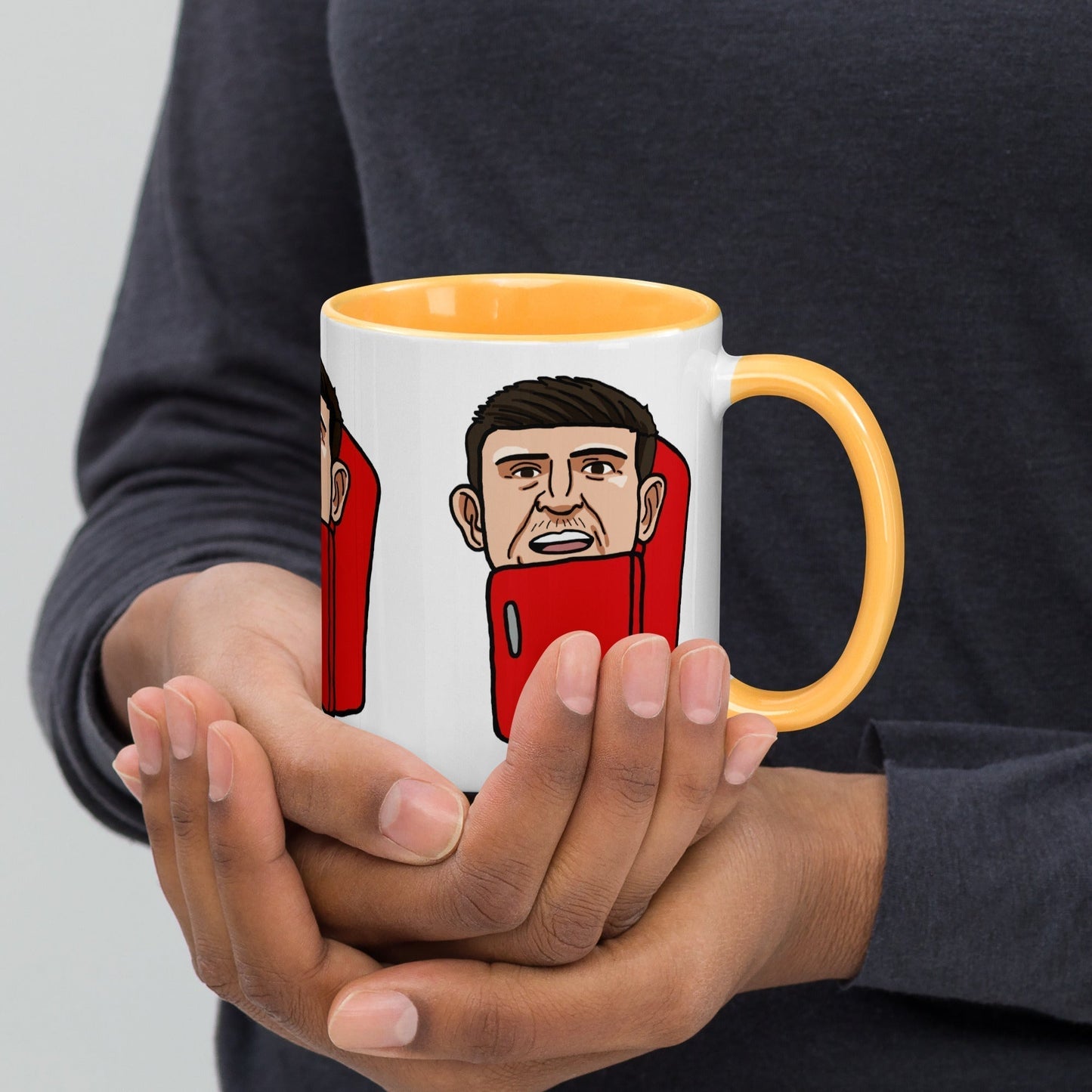 Harry ''The Fridge'' Maguire Mug with Color Inside Next Cult Brand Football, Harry Maguire, Manchester United, The Fridge