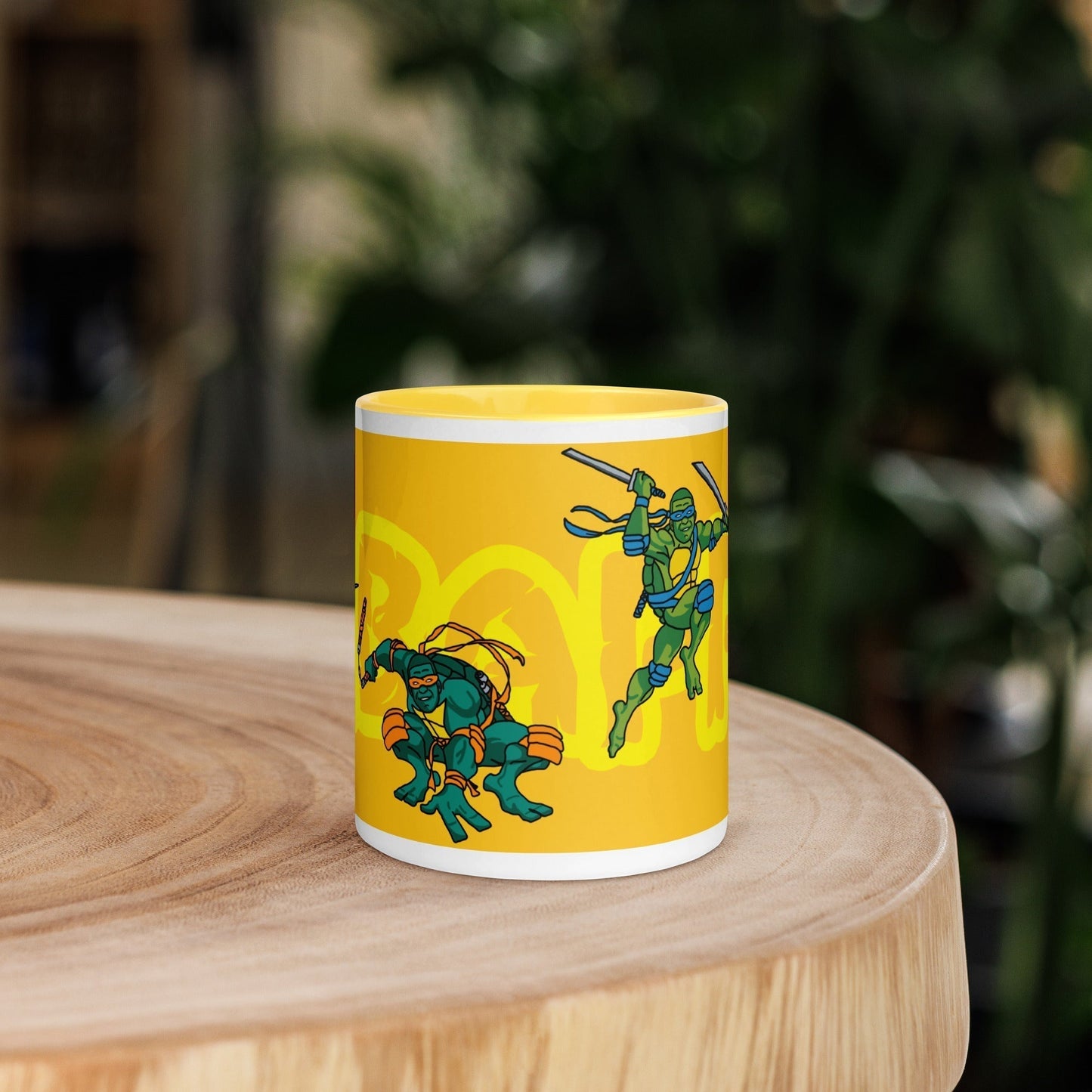 Kylian Mbappe Ninja Turtles funny football/ soccer meme Mug with Color Inside yellow Next Cult Brand Football, Kylian Mbappe, Ninja Turtles, PSG