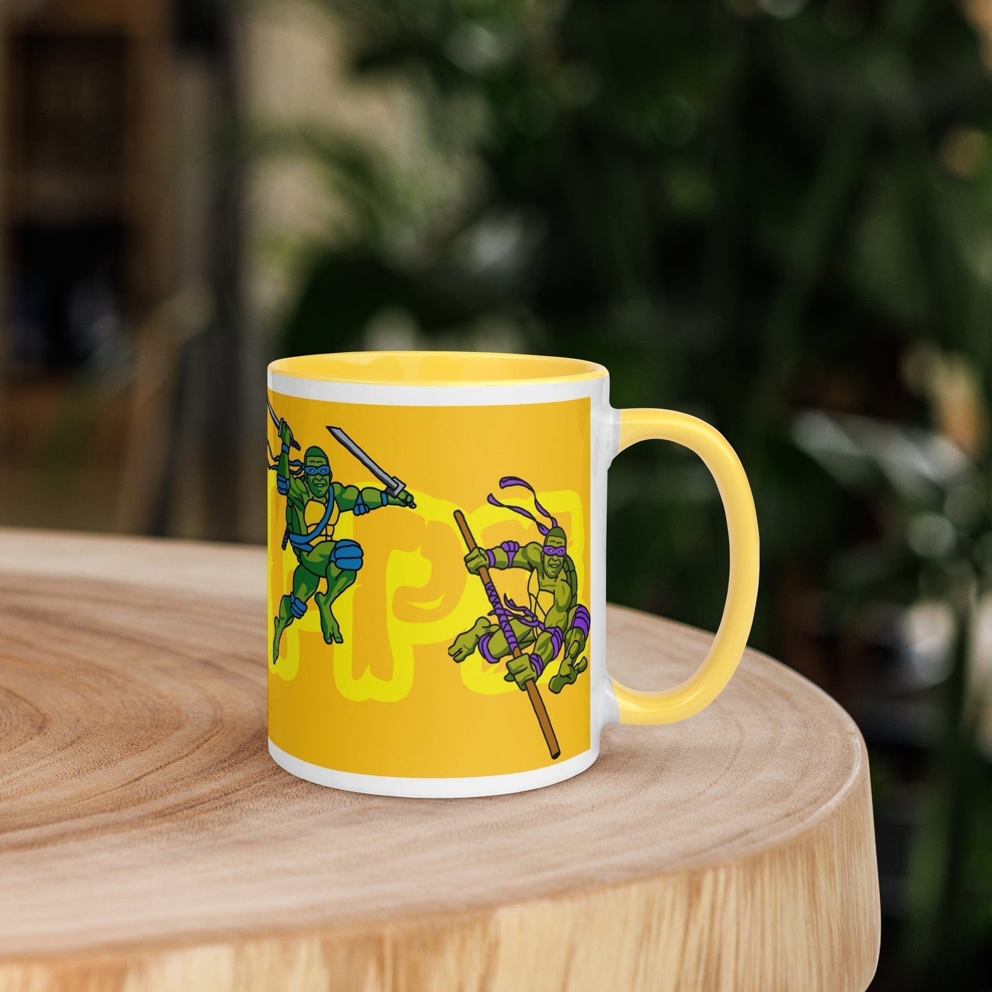 Kylian Mbappe Ninja Turtles funny football/ soccer meme Mug with Color Inside yellow Mugs Football Kylian Mbappe Ninja Turtles PSG Real Madrid Next Cult Brand