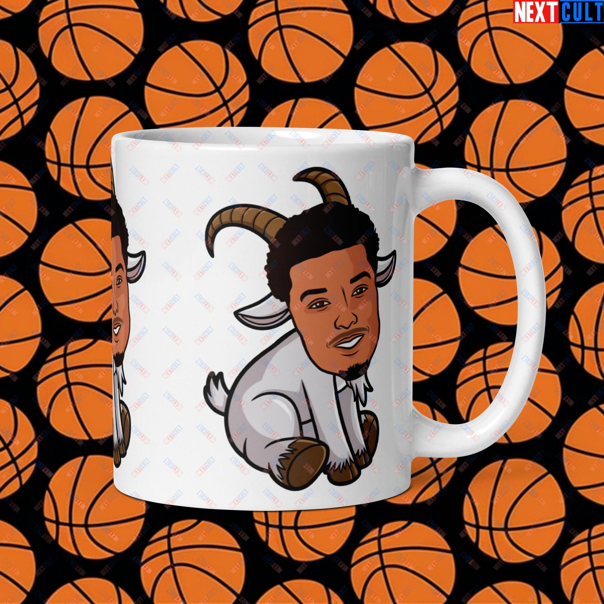 Wemby G.O.A.T. Mug - Victor Wembanyama Funny Basketball Meme Coffee Cup - Greatest of All Time Teacup for Basketball Fans - Perfect Gift for Wemby Fans White glossy mug Default Title Mugs Basketball G.O.A.T. NBA San Antonio Spurs Victor Wembanyama Wemby Next Cult Brand