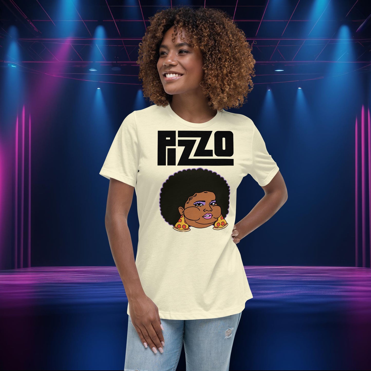 Pizzo Lizzo Pizza Lizzo Merch Lizzo Gift Body Positivity Body empowerment Lizzo Women's Relaxed T-Shirt Next Cult Brand