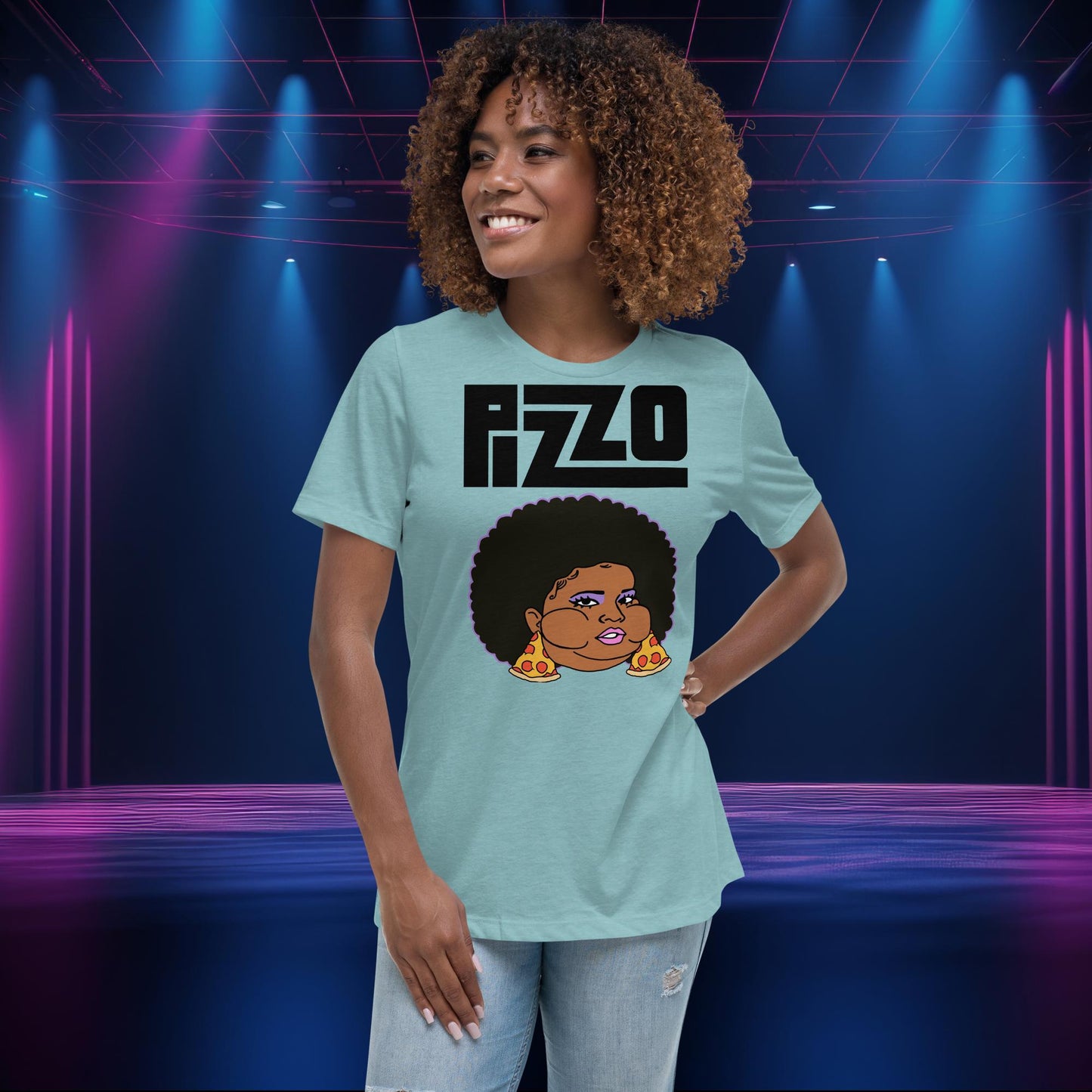 Pizzo Lizzo Pizza Lizzo Merch Lizzo Gift Body Positivity Body empowerment Lizzo Women's Relaxed T-Shirt Next Cult Brand