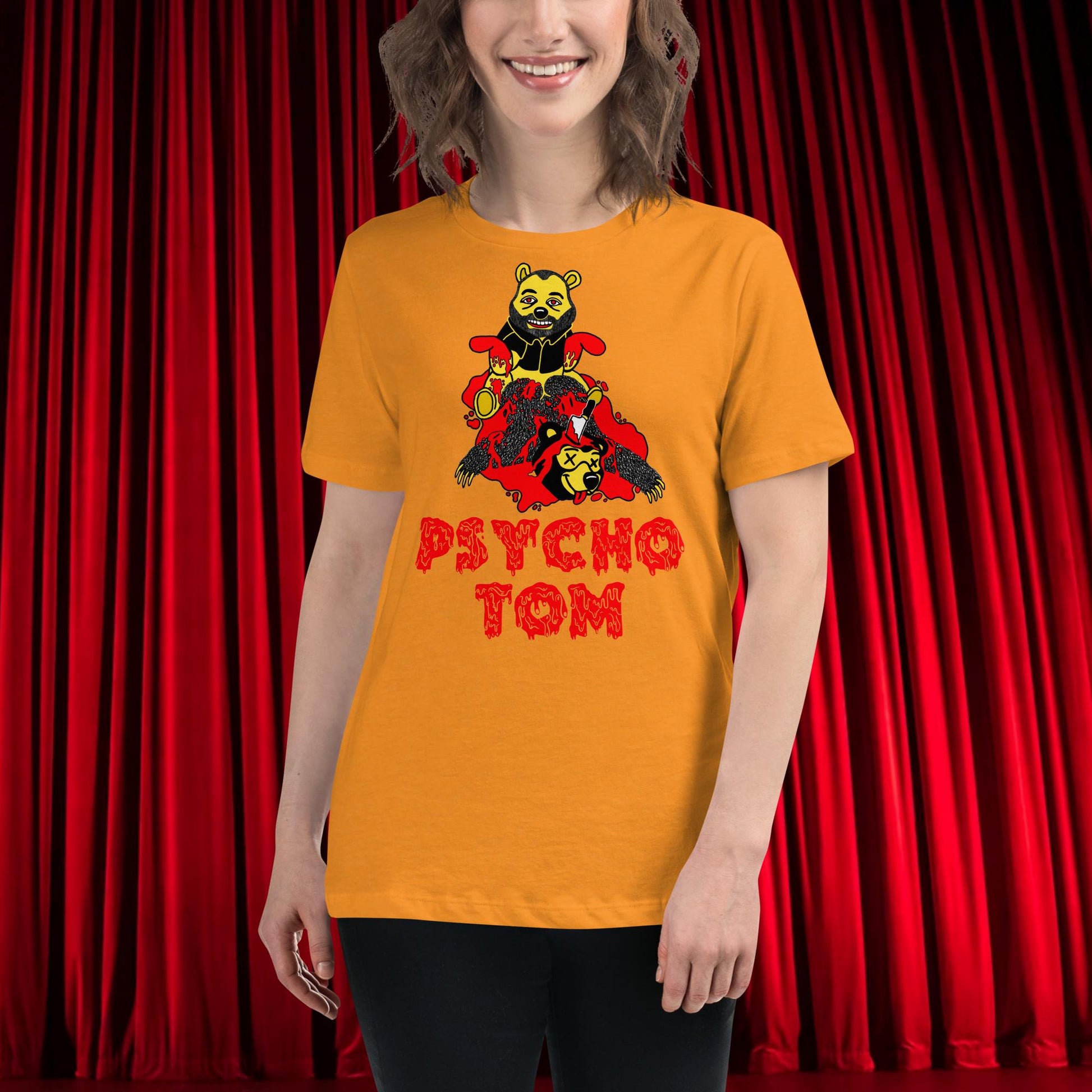 Psycho Tom Segura Women's Fit T-shirt, Tom Segura Shirt, Tom Segura Tee, 2b1c tshirt, 2 Bears 1 Cave merch, YMH merch Next Cult Brand 2 Bears 1 Cave, Podcasts, Stand-up Comedy, Tom Segura, YMH