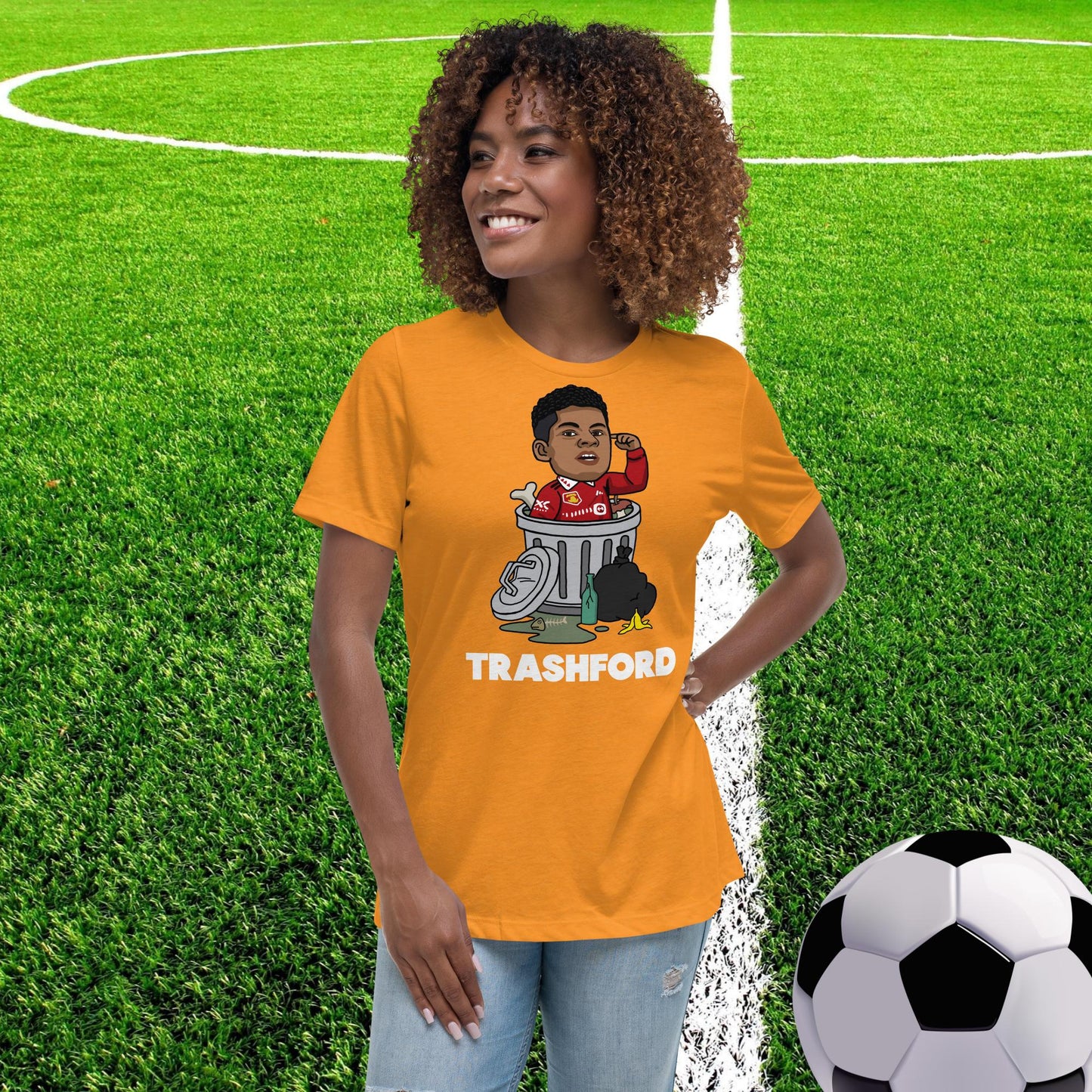 Trashford Marcus Rashford Manchester United Gift Man United Gift Marcus Rashford Women's Relaxed T-Shirt Next Cult Brand