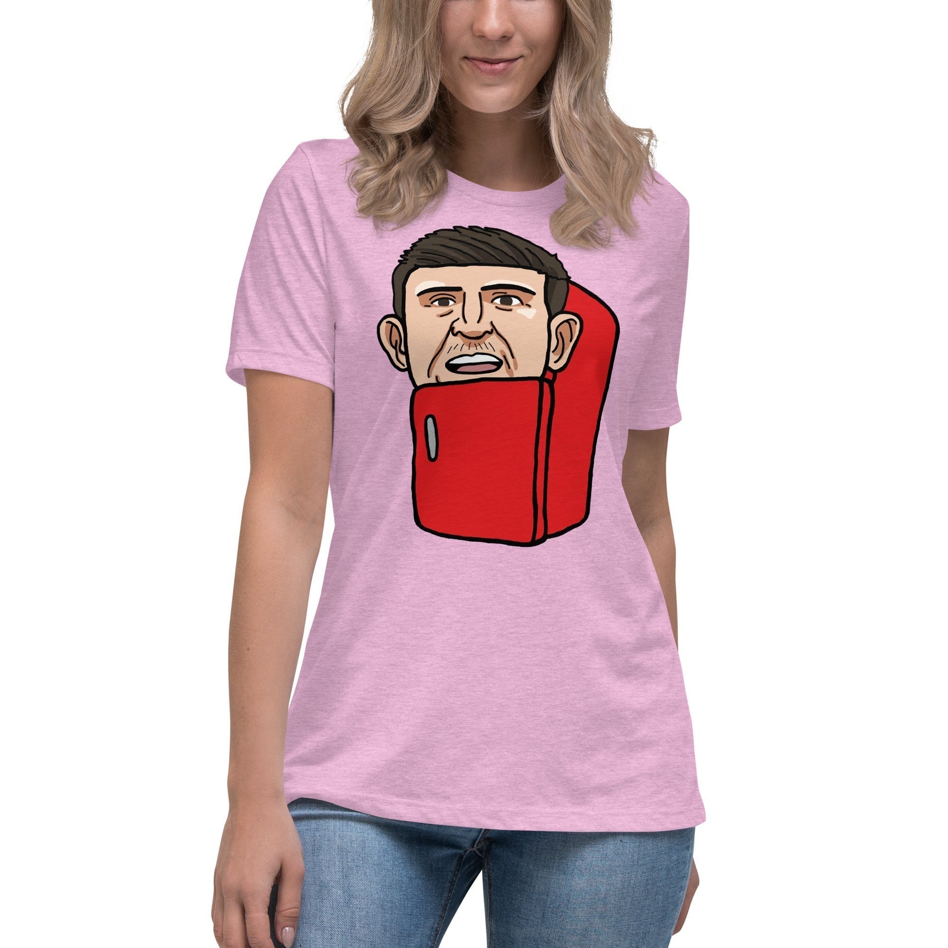Harry ''The Fridge'' Maguire Women's Fit Relaxed T-Shirt, With Name & Number Next Cult Brand Football, Harry Maguire, Manchester United, The Fridge