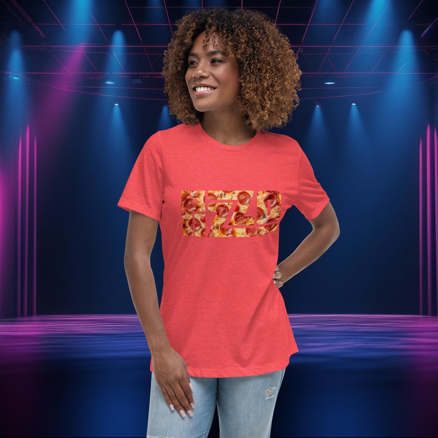 Pizzo Logo Lizzo Pizza Lizzo Merch Lizzo Gift Body Positivity Body empowerment Lizzo Women's Relaxed T-Shirt Next Cult Brand