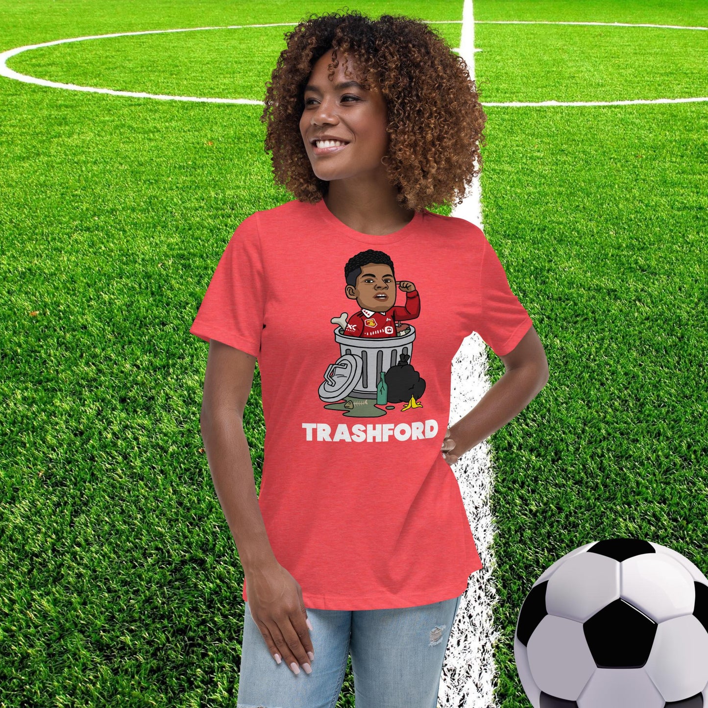 Trashford Marcus Rashford Manchester United Gift Man United Gift Marcus Rashford Women's Relaxed T-Shirt Next Cult Brand