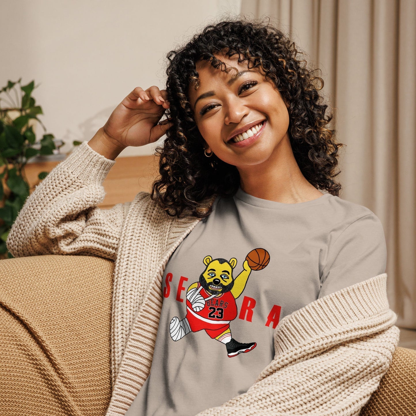 Air Segura, Tom Segura Basketball, Your Mom's House (YMH), 2 Bears 1 Cave, Funny Women's Relaxed T-Shirt Next Cult Brand 2 Bears 1 Cave, Air Segura, Podcasts, Stand-up Comedy, Tom Segura, YMH