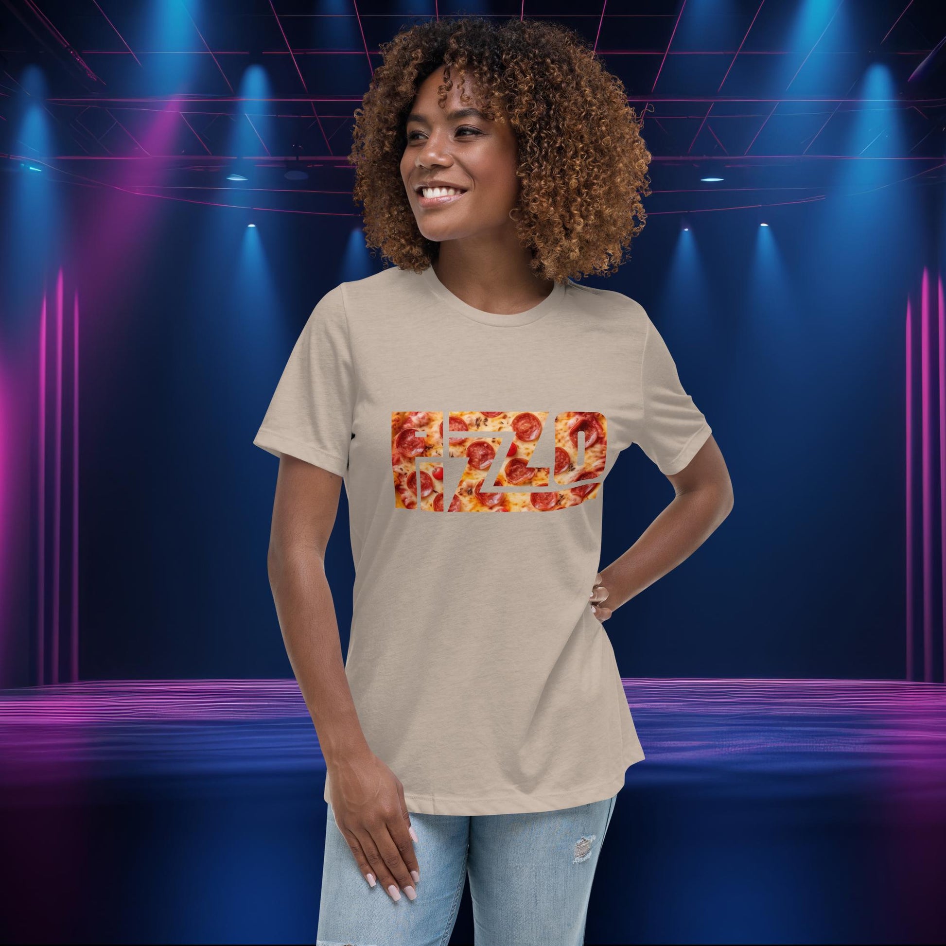 Pizzo Logo Lizzo Pizza Lizzo Merch Lizzo Gift Body Positivity Body empowerment Lizzo Women's Relaxed T-Shirt Next Cult Brand