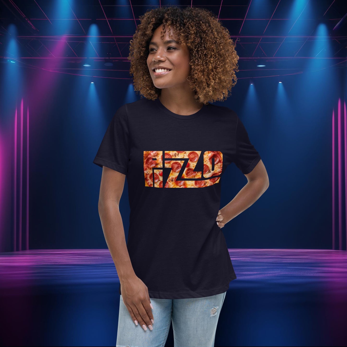 Pizzo Logo Lizzo Pizza Lizzo Merch Lizzo Gift Body Positivity Body empowerment Lizzo Women's Relaxed T-Shirt Next Cult Brand