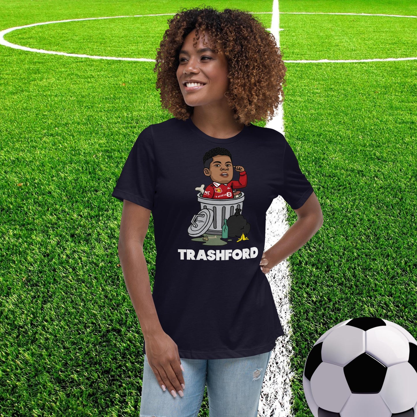 Trashford Marcus Rashford Manchester United Gift Man United Gift Marcus Rashford Women's Relaxed T-Shirt Next Cult Brand