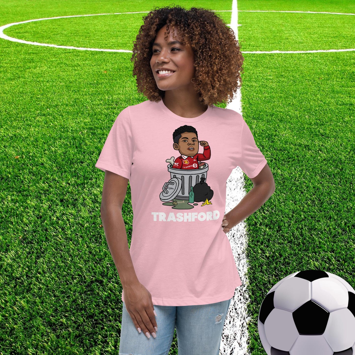 Trashford Marcus Rashford Manchester United Gift Man United Gift Marcus Rashford Women's Relaxed T-Shirt Next Cult Brand