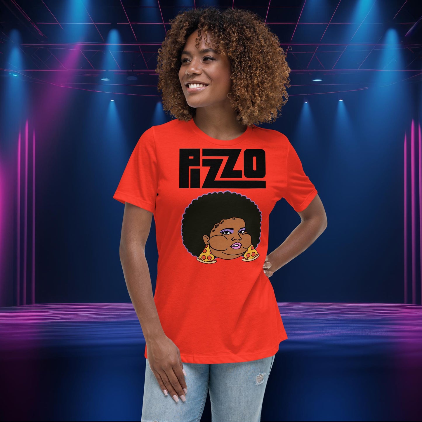 Pizzo Lizzo Pizza Lizzo Merch Lizzo Gift Body Positivity Body empowerment Lizzo Women's Relaxed T-Shirt Next Cult Brand