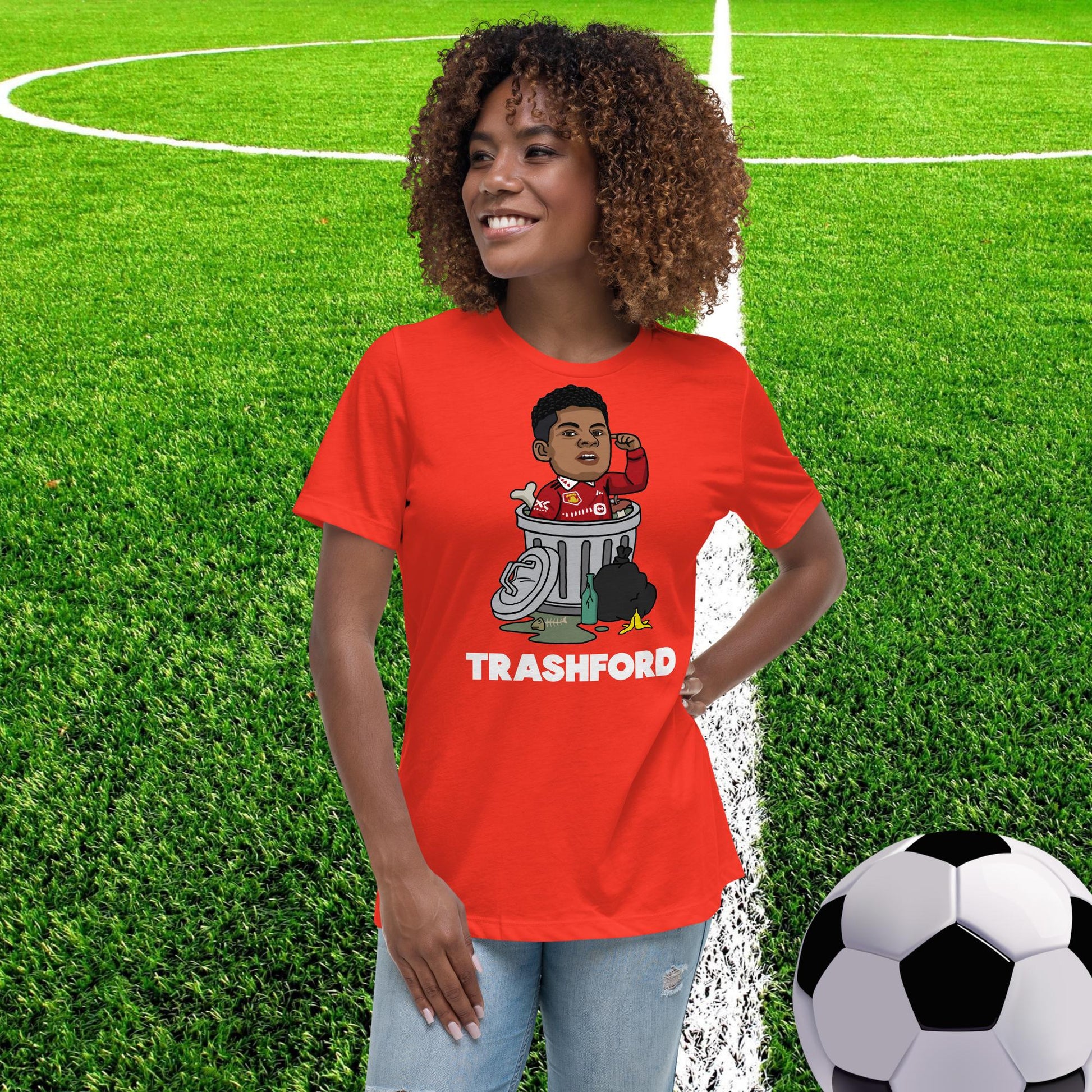 Trashford Marcus Rashford Manchester United Gift Man United Gift Marcus Rashford Women's Relaxed T-Shirt Next Cult Brand