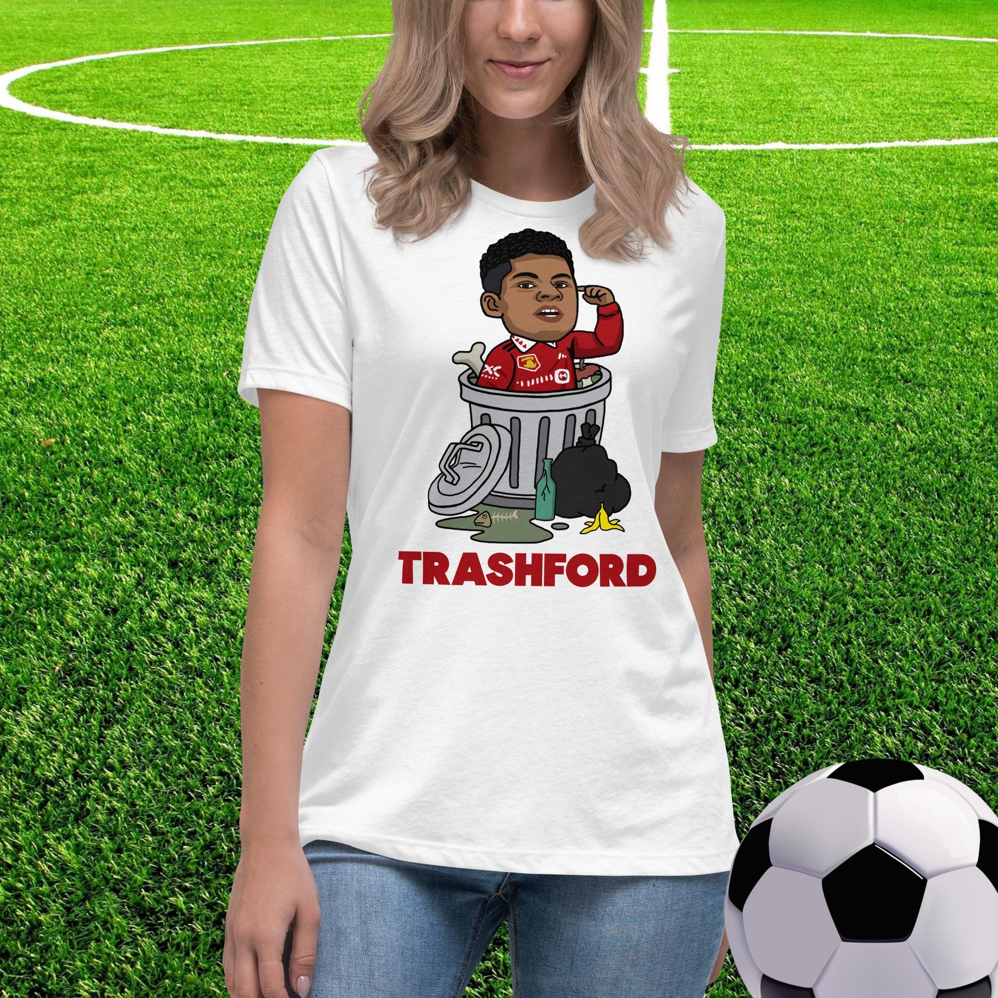 Trashford Marcus Rashford Manchester United Gift Man United Gift Marcus Rashford Women's Relaxed T-Shirt Next Cult Brand