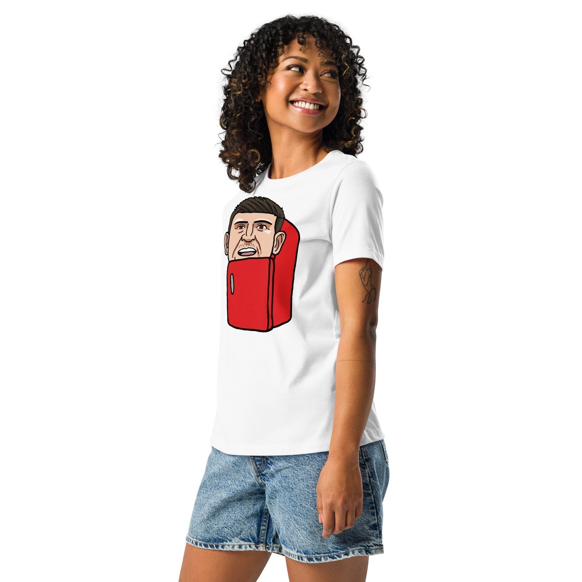 Harry ''The Fridge'' Maguire Women's Fit Relaxed T-Shirt Next Cult Brand Football, Harry Maguire, Manchester United, The Fridge